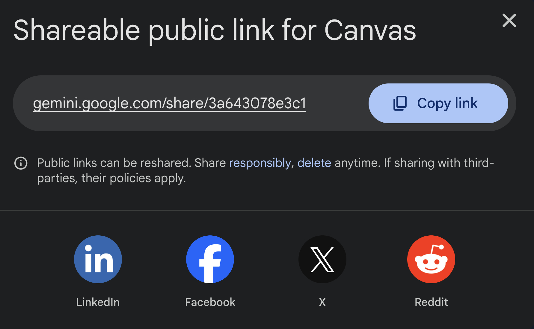 Shareable Canvas Link